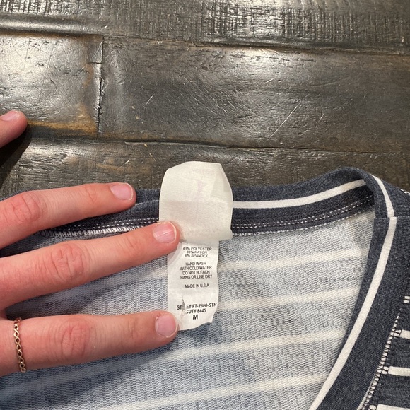 Silver Icing Christie Stripped Stripped Long Sleeve NWOT - Picture 3 of 4